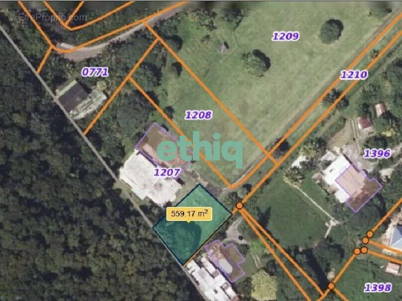 Õhuvaade - Constructible Plot with Pool Potential in Petit-Bourg