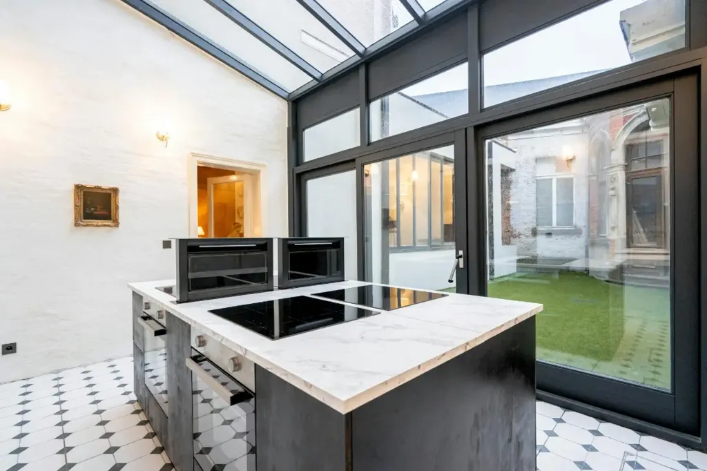 Kitchen - Co-living Studio with Shared Amenities in Antwerp