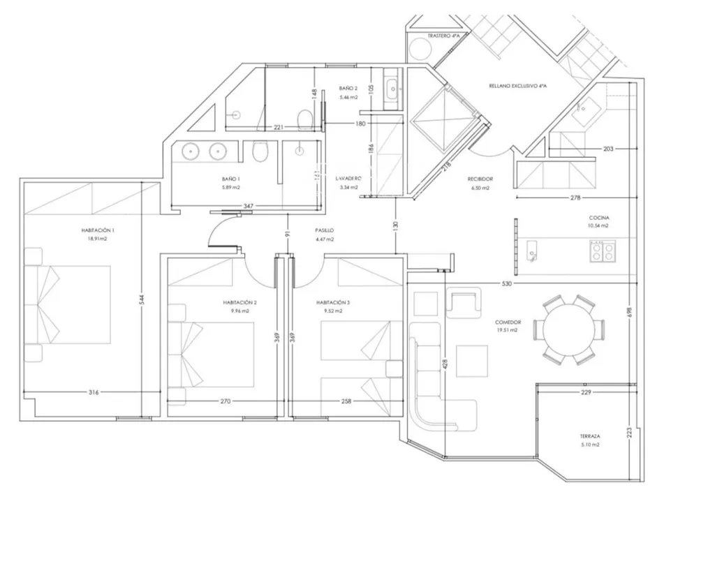 Plaan - Designer Flat with Terrace in Sant Antoni, Barcelona