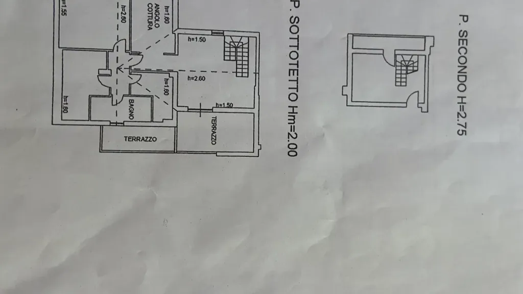 Plan - Attico with Balcony in Osimo