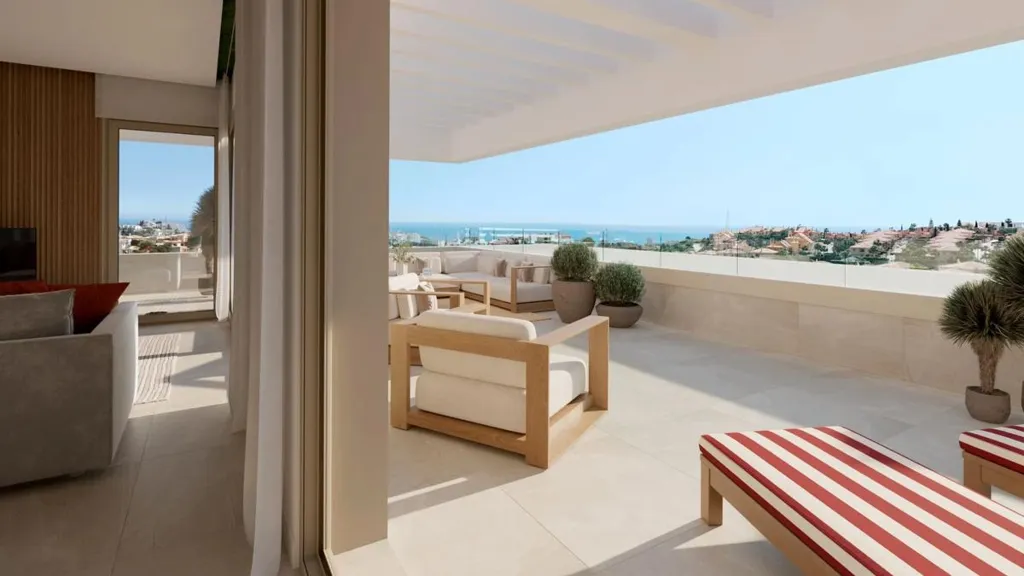 Terrasse - New Build Apartments with Infinity Pool in Mijas Costa