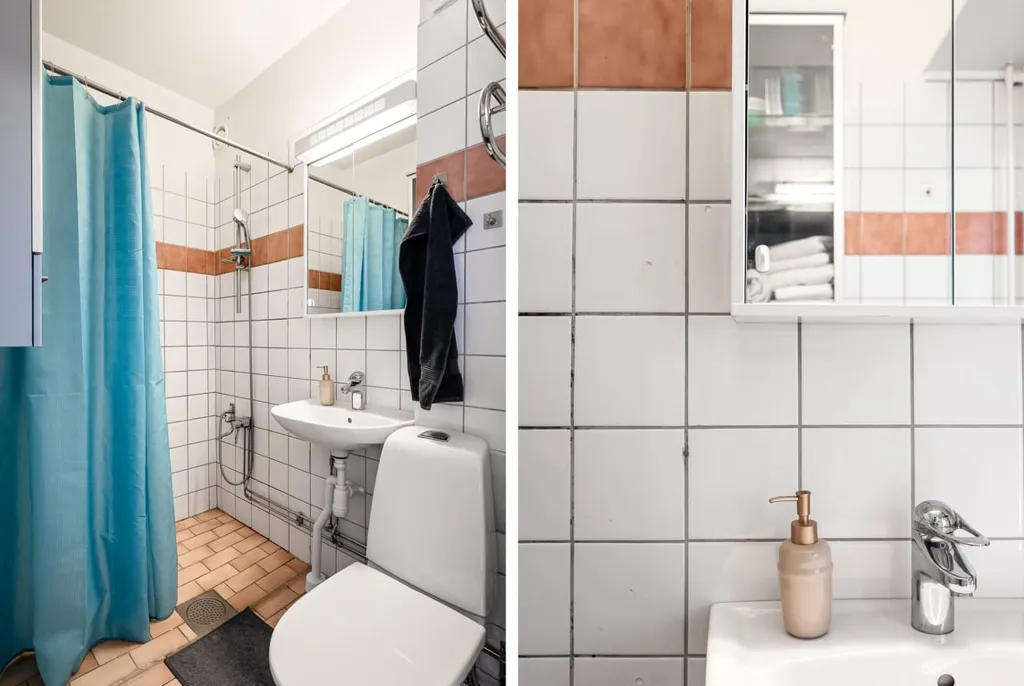 Salles de bain - Funkis Flat with South-Facing Balcony in Stockholm