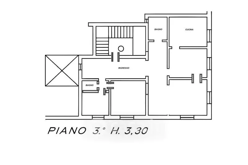 Plan - Charming Penthouse with Ascender in Modena