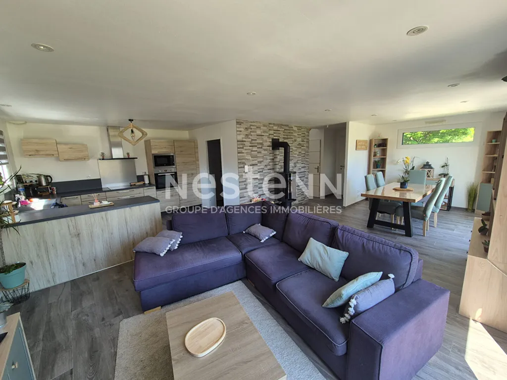 Séjour - Maison en Ossature Bois à Plaudren