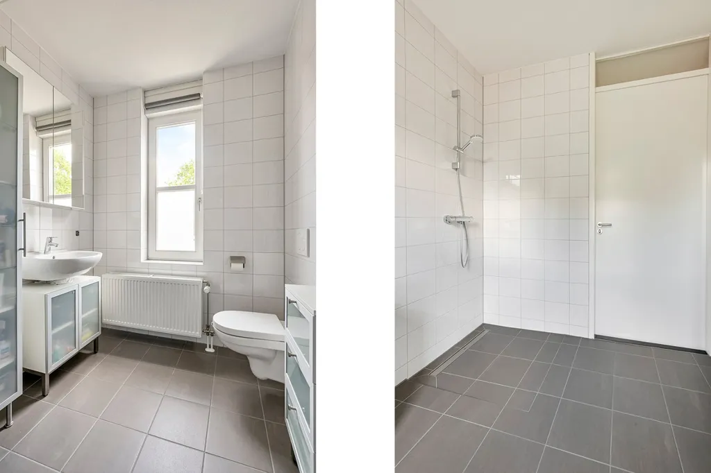 Salles de bain - Modern Two-Storey House with Garden in Babberich