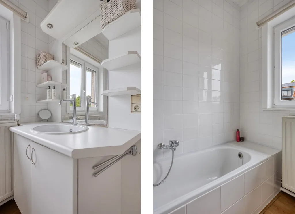 Salles de bain - Maison Rénovée avec Jardin à Edegem