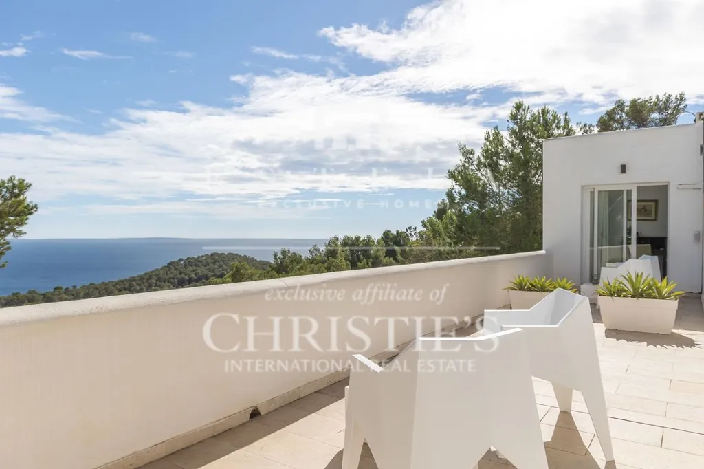 Terrasse - Modern Villa with Sea View in Es Cubells