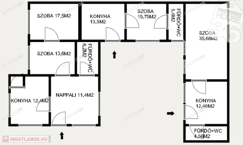 Planimetria - Family House with Separate Units in Kecskemét