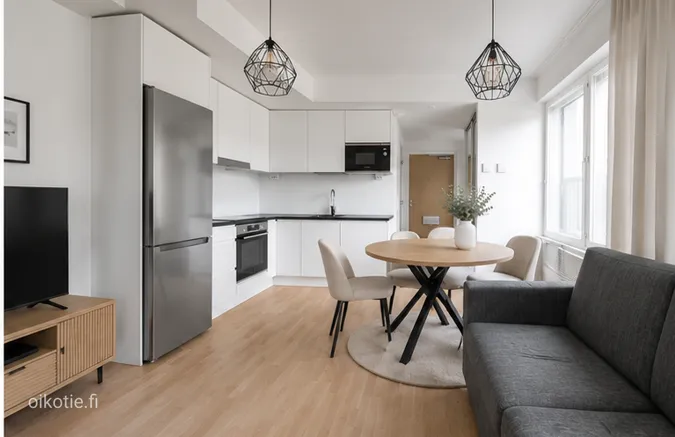 Séjour - Parterre Duplex with City View in Kaleva, Tampere