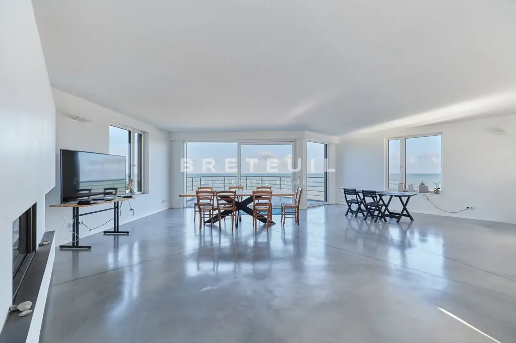 Séjour - Propriété Contemporaine avec Vue Mer à Benerville-sur-Mer