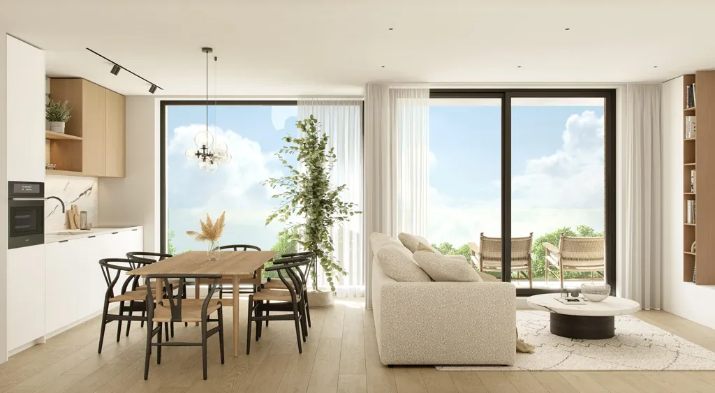 Séjour - Appartements Modernes avec Terrasse à Kluisbergen