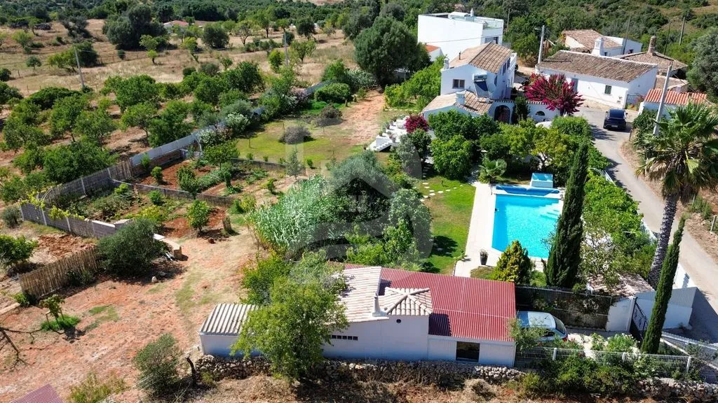 Vista aerea - Rustic House with Pool in Pêra, Algarve