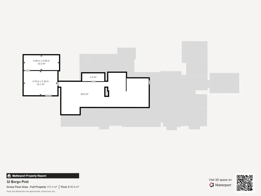 Plan - Renovated Apartment with Rooftop Views in Florence