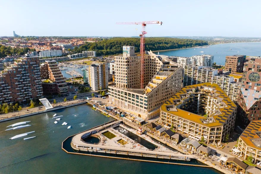 Vue aérienne - Office Space with Infinity Pool in Aarhus