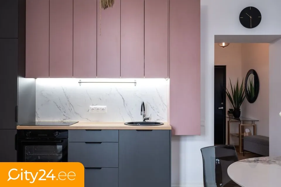 Cuisine - Renovated Flat with Stone Facade in Riga Centre
