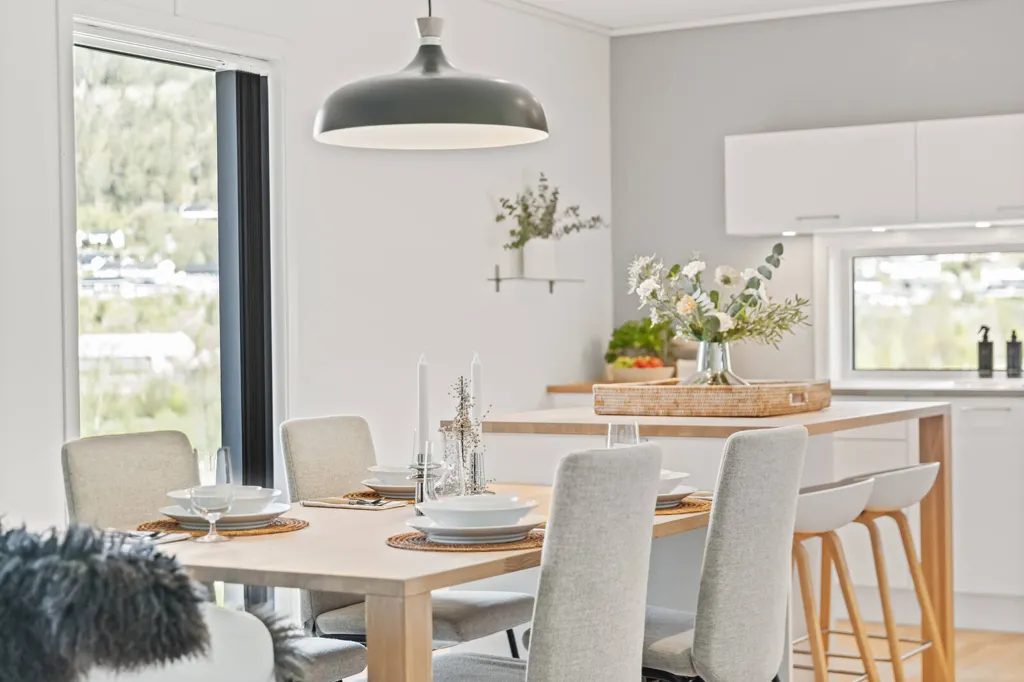 Sala da pranzo - Modern Apartment with Terrace in Lyngdal