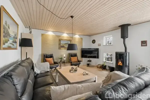 Séjour - Modernised Villa with Garden in Bording