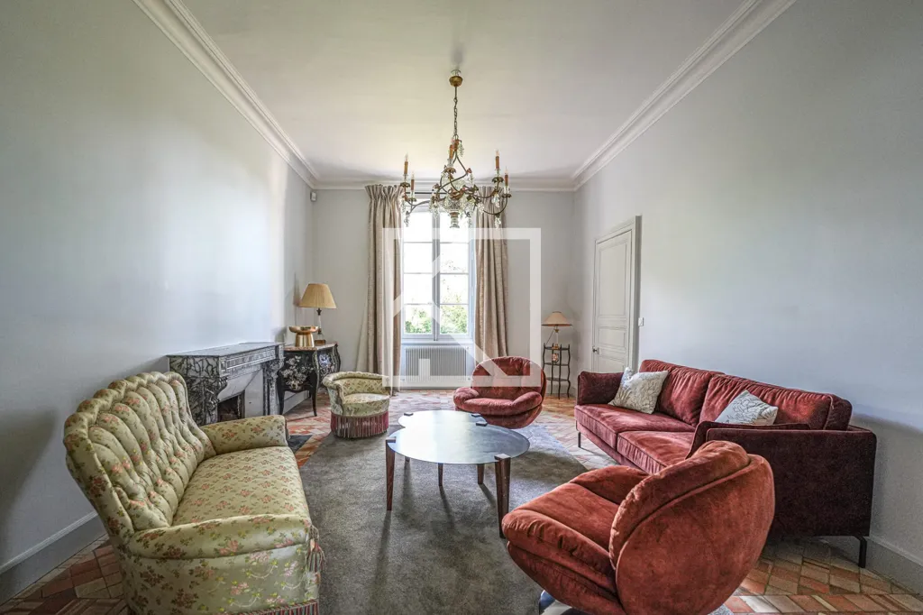 Séjour - Hôtel Particulier XIXe avec Piscine à Angers