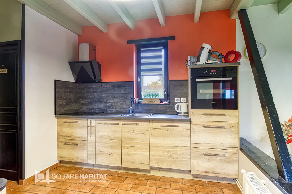 Cuisine - Ensemble Immobilier Fermette avec Gîte à Andres