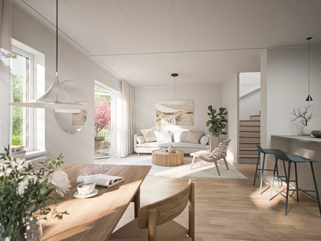 Sala da pranzo - Modern Terraced House with Water Views in Motala