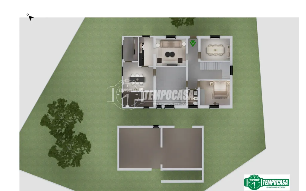 Plan - Independent Villa with Large Garden in Rimini