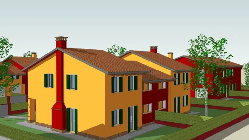 New Bifamiliar Villa with Private Garden in Spinea