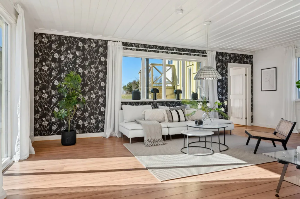 Séjour - Seafront Villa with Guesthouse in Ängelholm