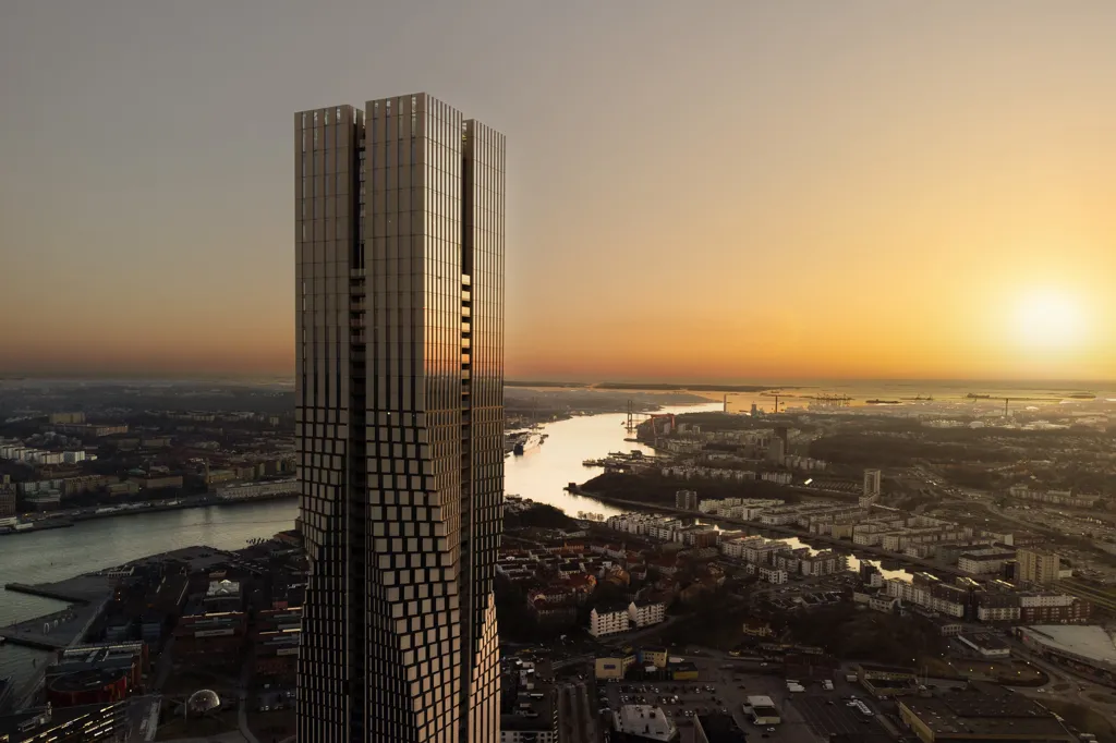 Aerial - Apartment with City View in Gothenburg