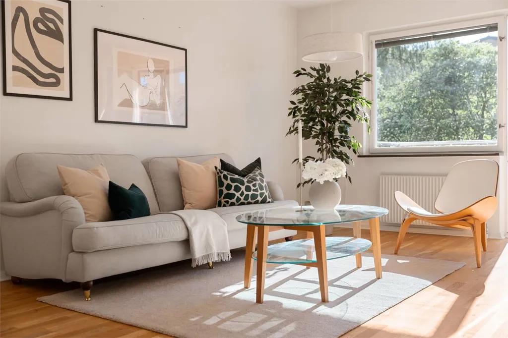 Séjour - Apartment with Balcony in Stockholm
