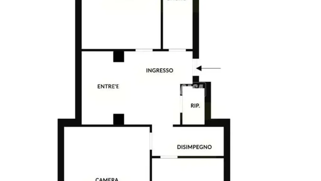 Plan - Ristrutturato Appartamento con Balcone in Piazza Stampalia