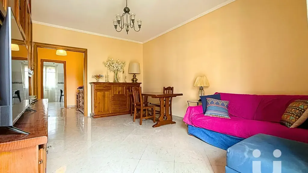 Living Room - 3-Bedroom Apartment with Balcony in Conca d'Oro, Rome
