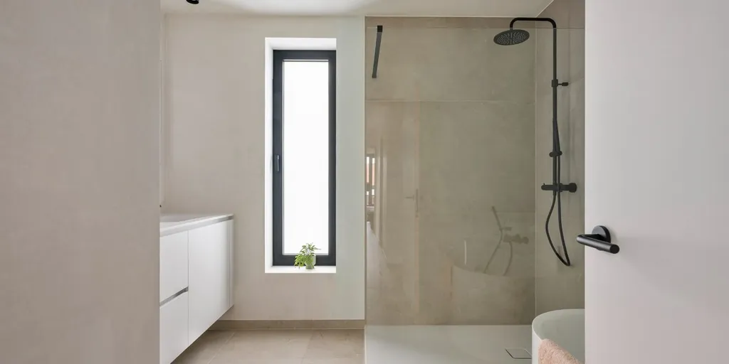 Salles de bain - Maison Neuve avec Terrasse et Jardin à Langemark