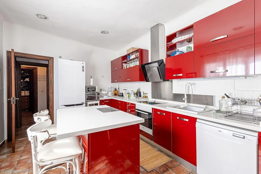 Köök - Semi-detached House with Pool in Valdepeñas
