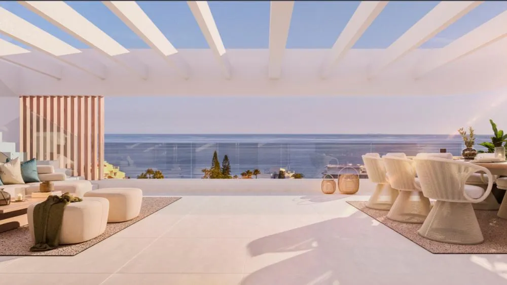 Terrasse - Penthouse with Sea Views in Estepona