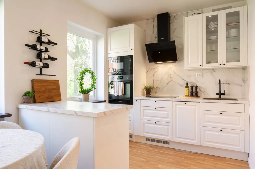Cuisine - Renovated 2-Bedroom with Balcony in Helsingborg