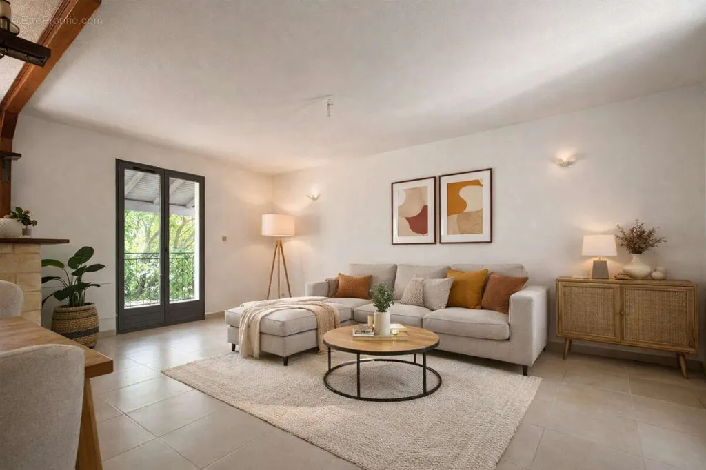 Living Room - Divisible Villa with Double Garage in Montarnaud