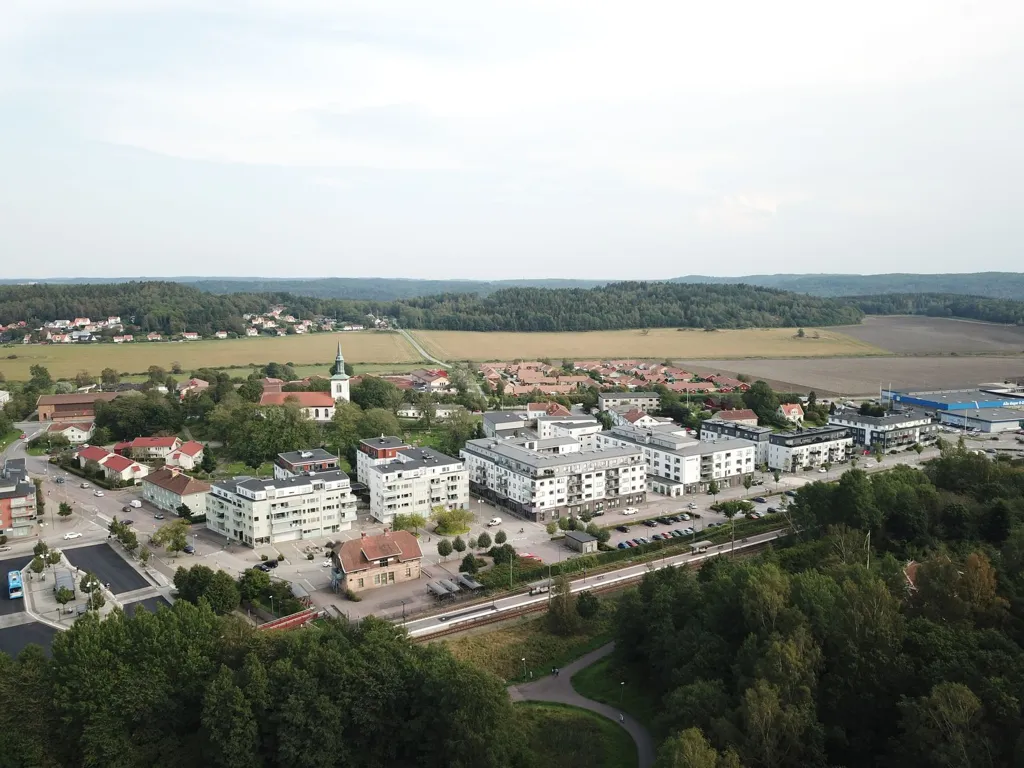 Vue aérienne - Modern Apartment with Garden in Ytterby