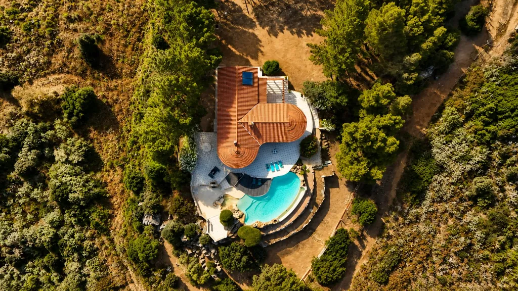 Õhuvaade - Luxury Villa with Sea View in Ajaccio