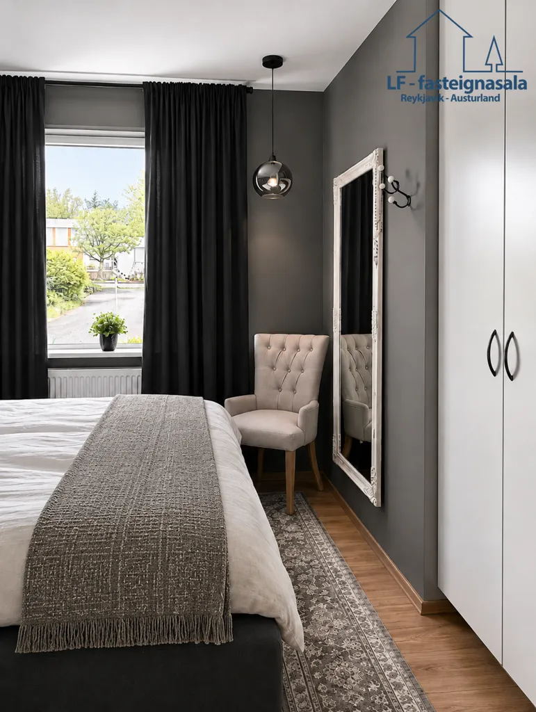 Camere da letto - Triplex with Spacious Balconies in Egilsstaðir