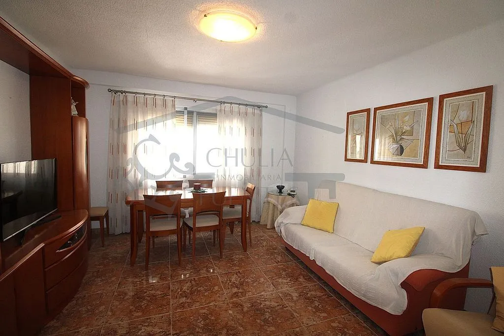 Living Room - Apartment with Pool in Malvarrosa, Valencia