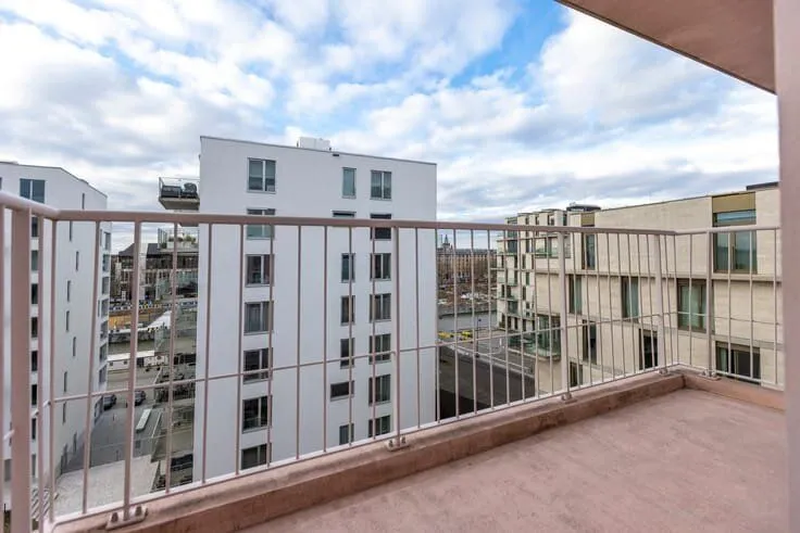 Balcon - Appartement avec Vue sur le Canal à Bruxelles