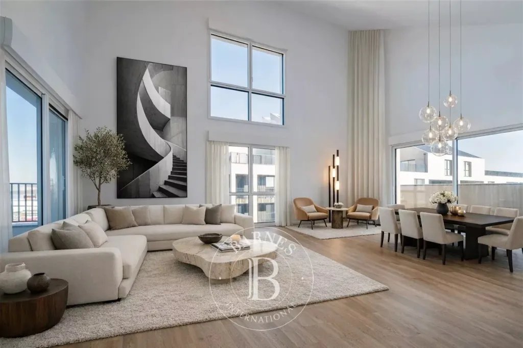 Soggiorno - Duplex Penthouse with Terraces in Bordeaux