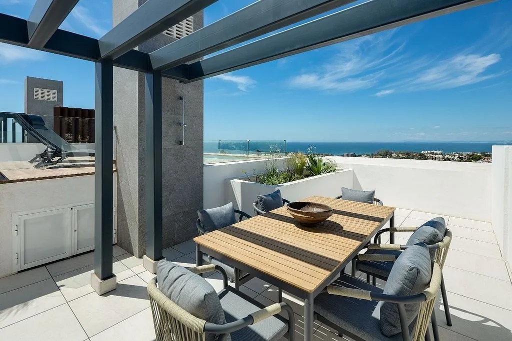 Terrace - Penthouse with Pool in Marbella