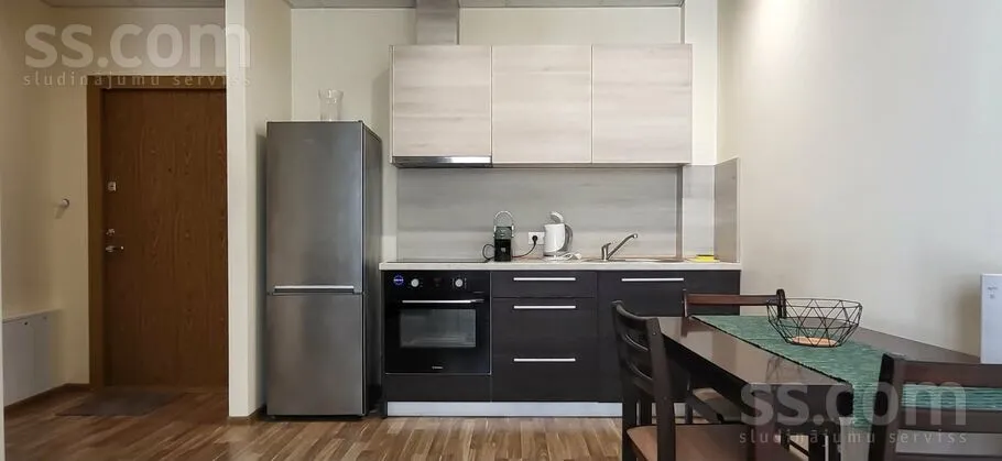 Cuisine - Studio Apartment with Balcony in Riga Centre