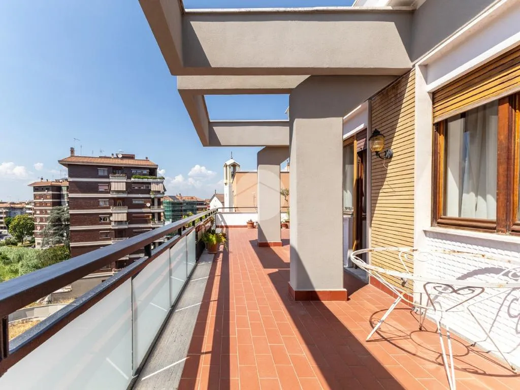 Balcony - Penthouse with Park Views in Ardeatino