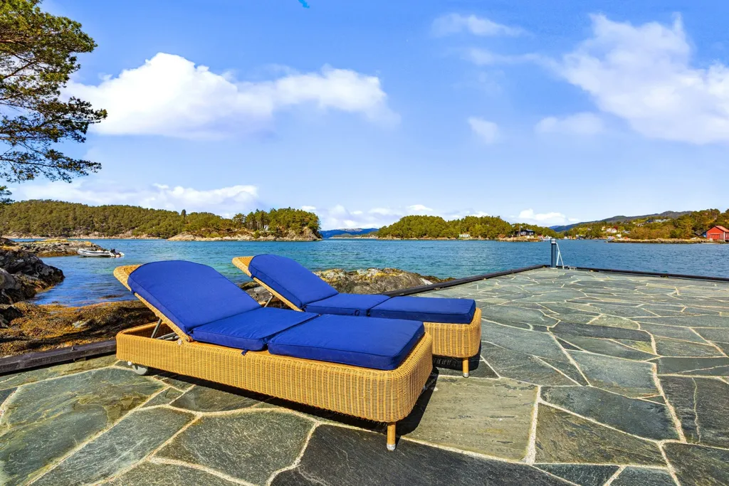 Terrasse - Holiday Cottage with Marina Spots in Forstrøno