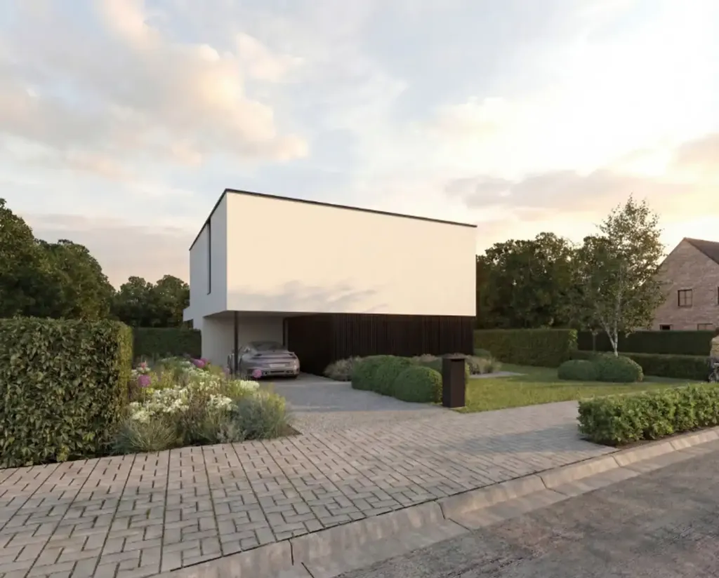 Maison Moderne avec Terrasse sur Jardin à Oedelem