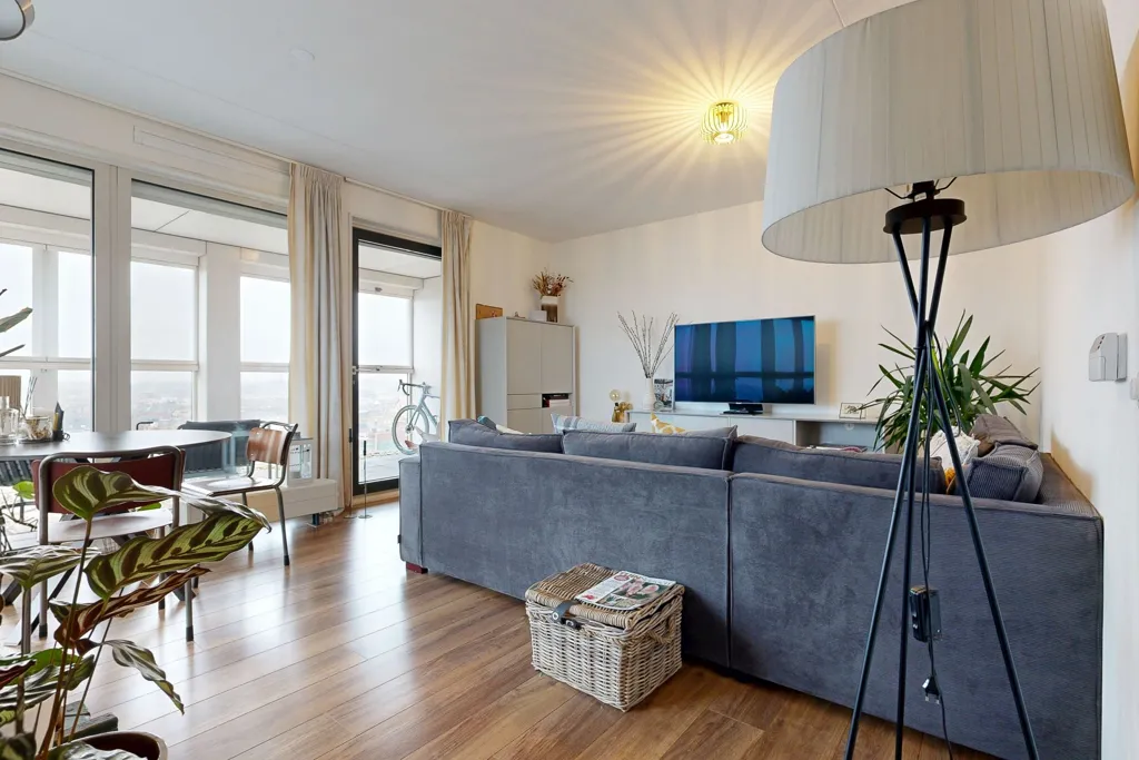 Séjour - Apartment with Panoramic View in Woerden