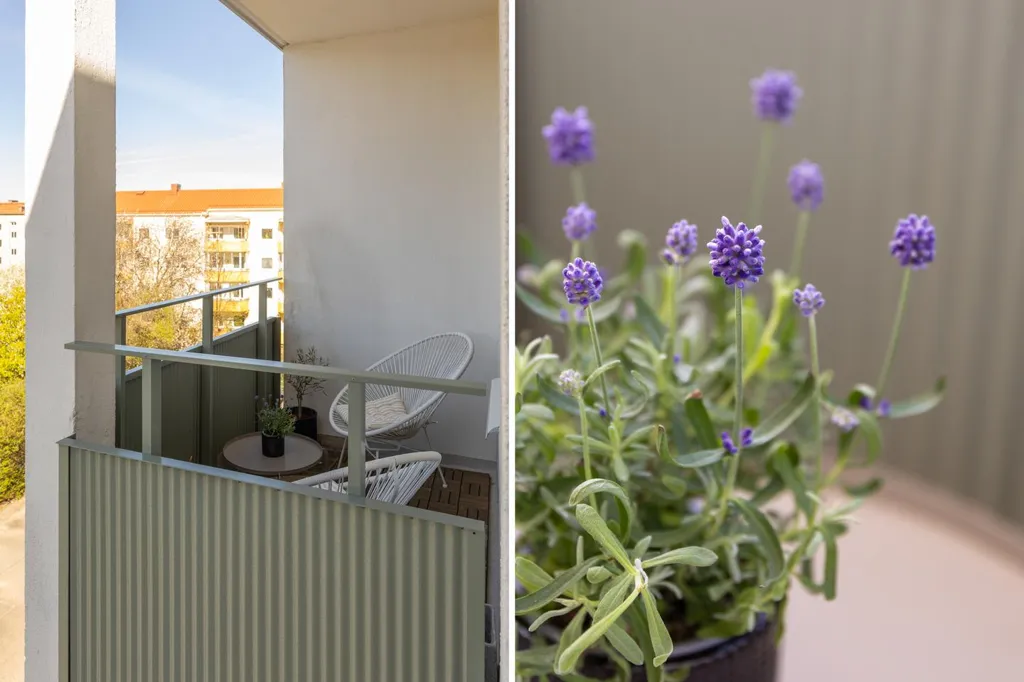 Balcon - Apartment with Balcony in Sorgenfri, Malmö