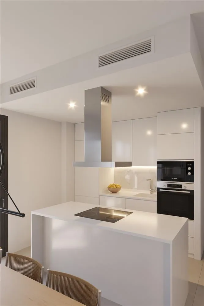 Cuisine - New Brick Apartment with Private Pool in Las Lagunas